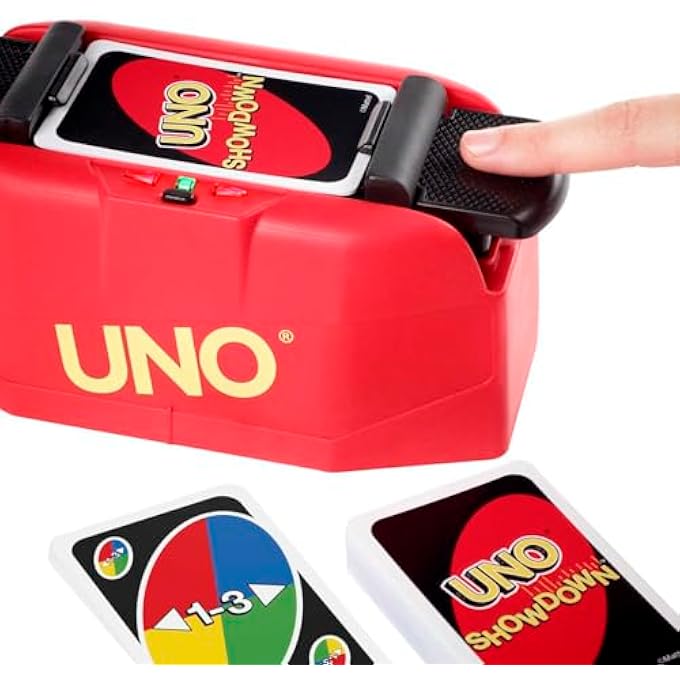 rayihni UNO SHOWDOWN QUICK DRAW FAMILY CARD WITH 112 CARDS & UNO SHOWDOWN UNIT FOR AGES 7 YEARS OLD & UP, GIFT FOR KID, FAMILY OR ADULT NIGHT - Image 4
